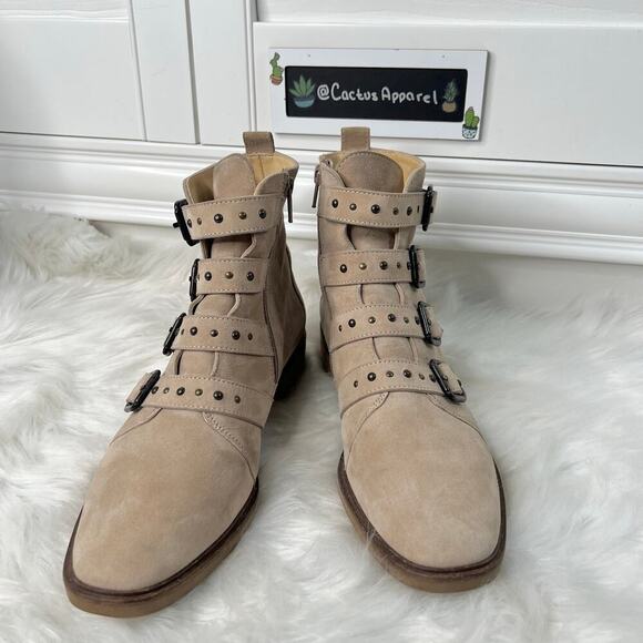 Excellent Condition Paul Green Anne Studded Boot Cloud Moto Biker Size 9.5 - Picture 3 of 10